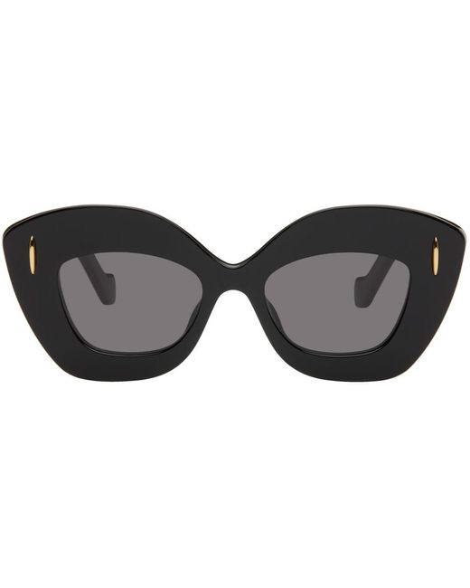 Loewe Black Retro Screen Sunglasses In Acetate