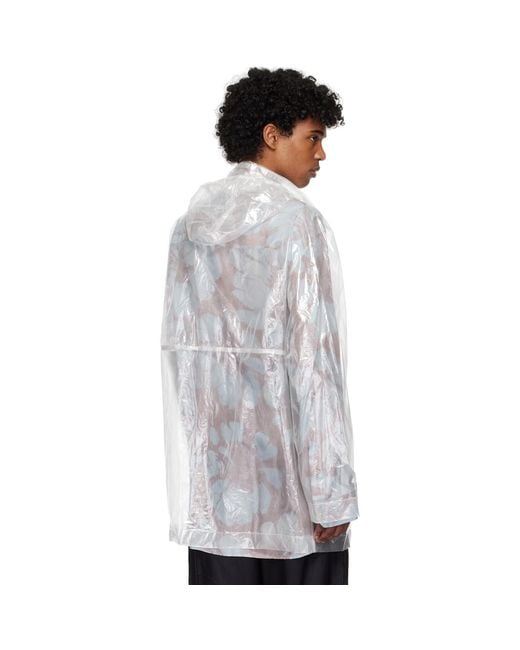 Dries Van Noten Multicolor Transparent Nylon Jacket for men