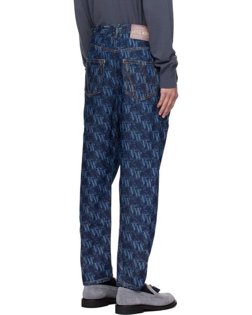 Vivienne Westwood Blue Drunken Jeans for men