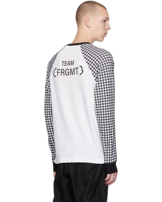 Moncler Genius 7 Moncler Frgmt Hiroshi Fujiwara Black & White Long Sleeve T-shirt for men