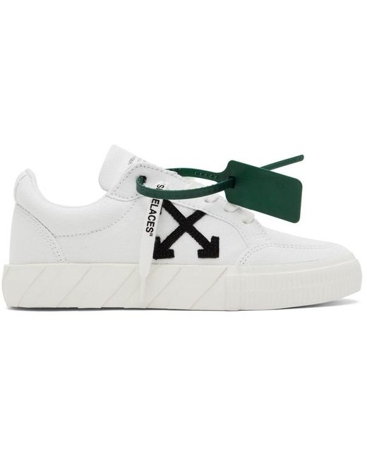 Green Off-White c/o Virgil Abloh Low Vulcanized Sneakers in White Womens Shoes Trainers Low-top trainers 