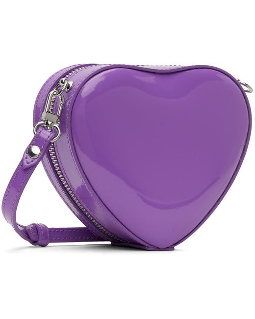 Mini sac à bandoulière en forme de cœur mauve lustré Vivienne Westwood en coloris Purple