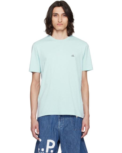 C P Company Blue Patch T-Shirt for men