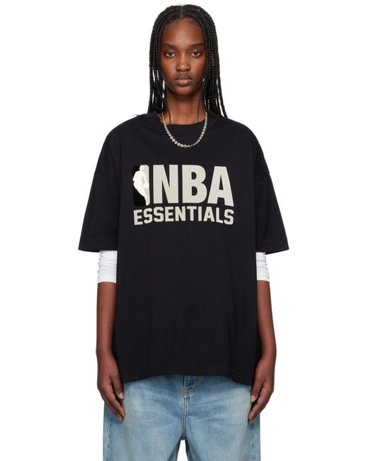 Fear Of God ブラック Nba 半袖Tシャツ Black