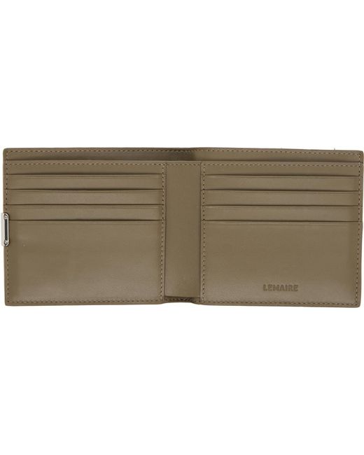 Lemaire Green Soft Tab Bifold Wallet for men