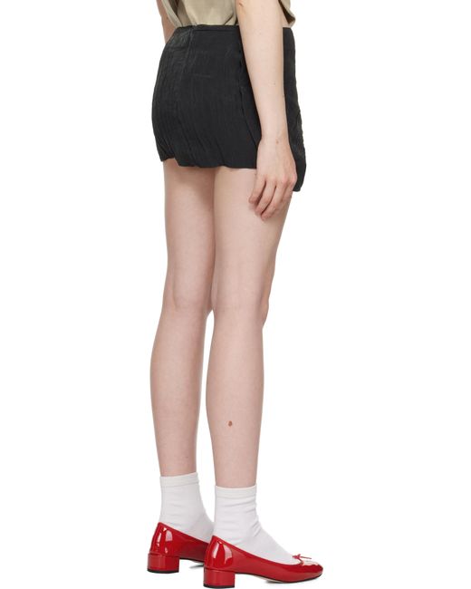 ● OPEN YY ● CRINKLED GATHER MINI SKIRT OPEN YY Crinkled Gather Miniskirt in Black | Lyst UK