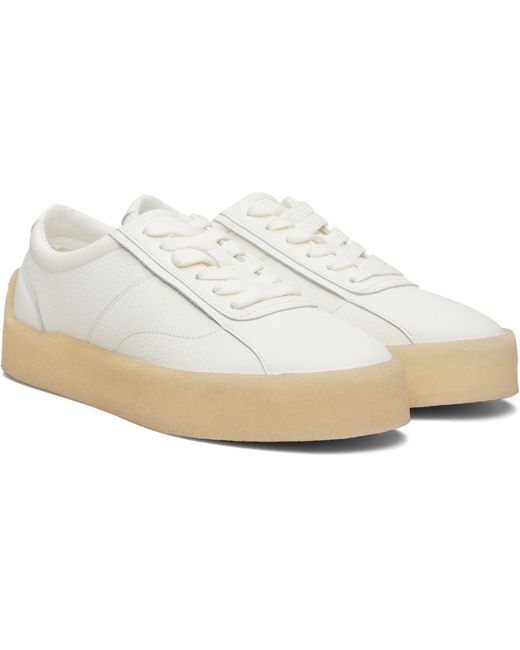 HUGO Black Grained Leather Sneakers for men