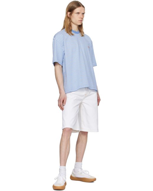 Sunnei Blue Mega Over T-Shirt for men
