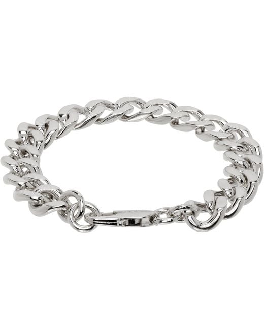 A.P.C. Black Minimal Maxi Bracelet for men