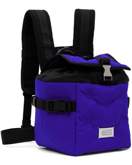 Maison Margiela Black & Blue Glam Slam Sport Backpack for men