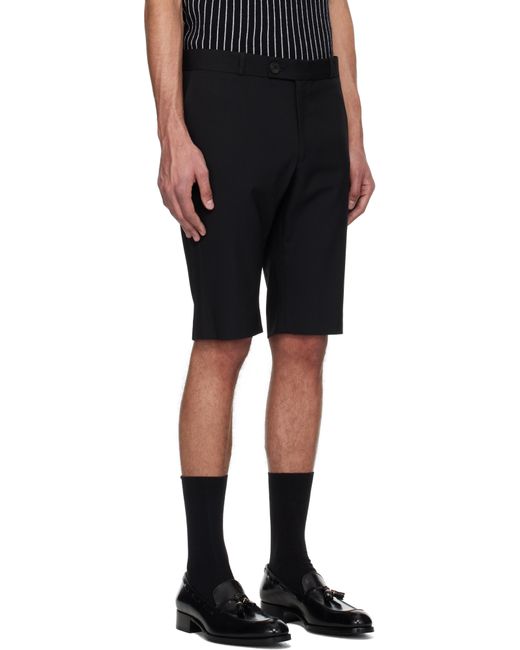 メンズ Ernest W. Baker ブラック ロング テーラードショートパンツ Black