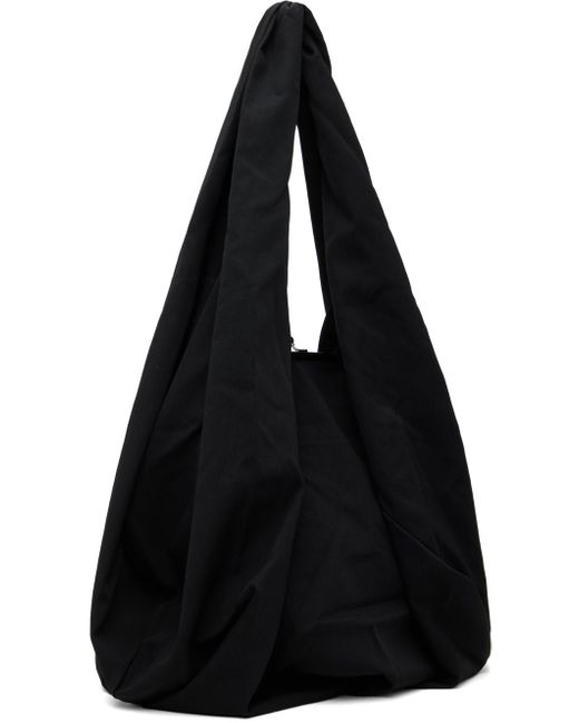 Y's Yohji Yamamoto Black Tuck Clasp Bag