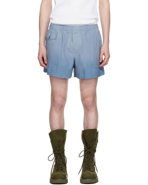 J.W. Anderson Blue Logo Print Shorts for men