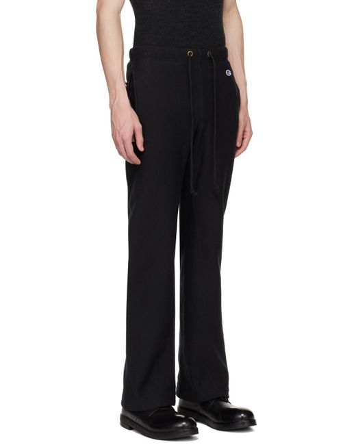 N. Hoolywood Black Champion Edition Lounge Pants for men