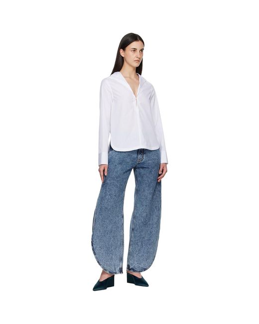 Alaïa Blue Petal Jeans