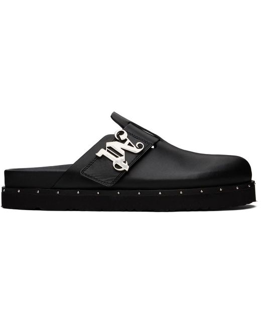 Palm Angels Black Pa Studded Mules for men
