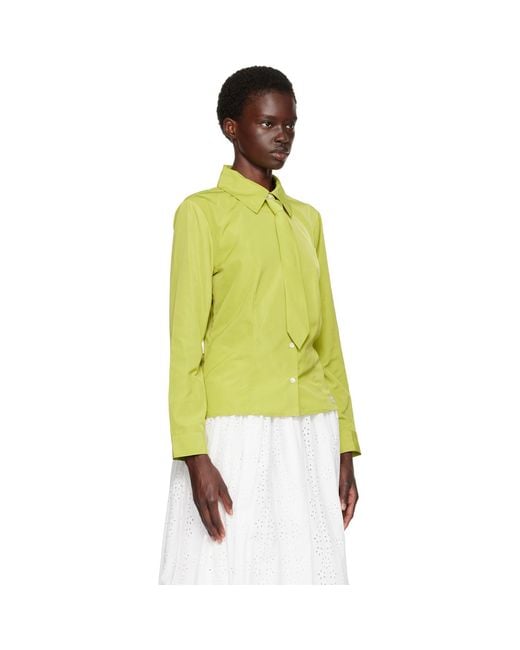 Sandy Liang Yellow Levi Shirt