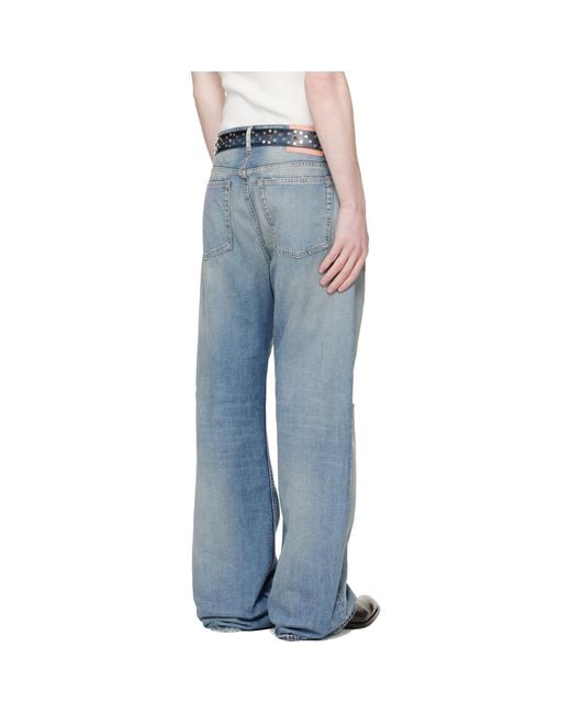 Acne Blue 2021M Regular Fit Jeans for men