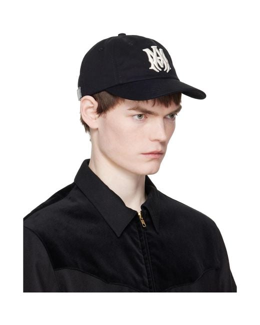 Amiri Black Ma Dad Cap for men