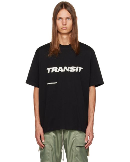 Song For The Mute Black 'transit' T-shirt for men