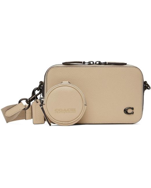 COACH Black Charter Slim Crossbody Bag for men