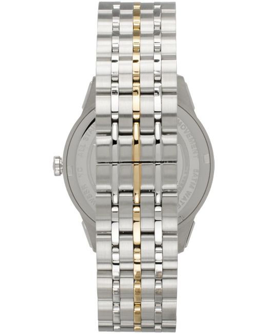 Vivienne Westwood Gray Silver & Rose Gold Eastend Watch for men