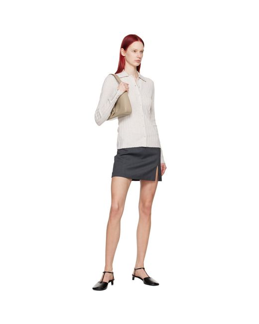 Filippa K Black Tailored Miniskirt