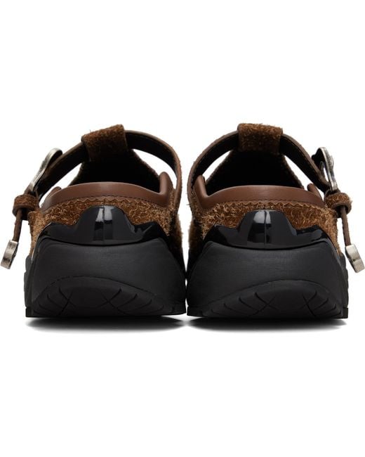 ANDERSSON BELL Black Mary Jane Mule Loafers for men