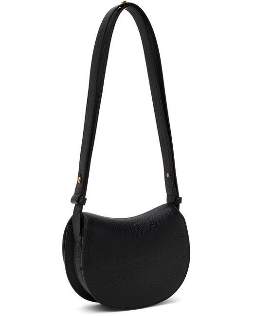 Mini sac incurvé noir Burberry en coloris Black