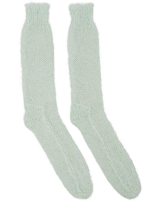 Cecilie Bahnsen Green Ivette Socks in White | Lyst