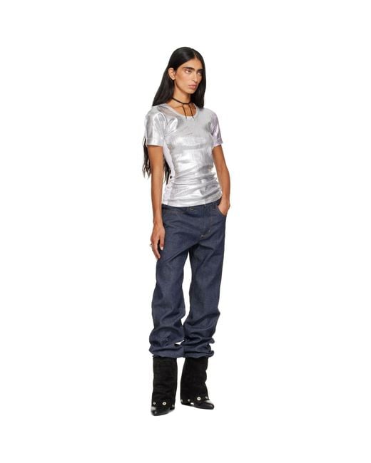 SECONDA White Ssense Exclusive Midnight T-Shirt