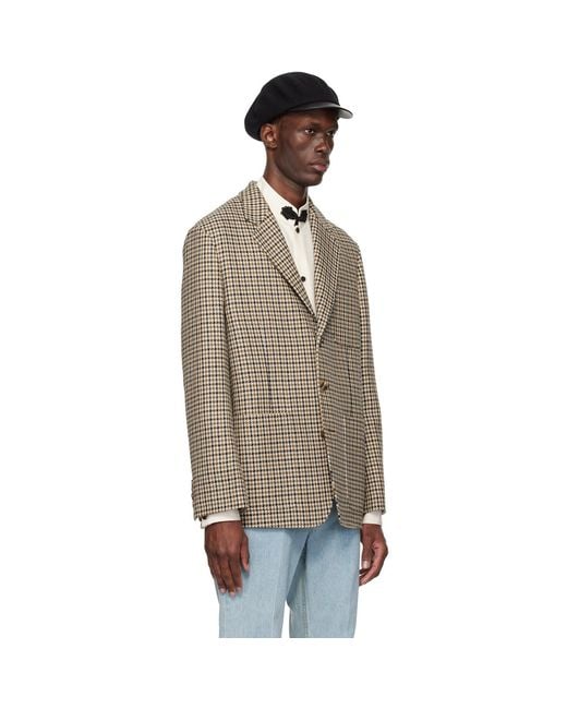 Valentino Natural Single-Breasted Blazer for men