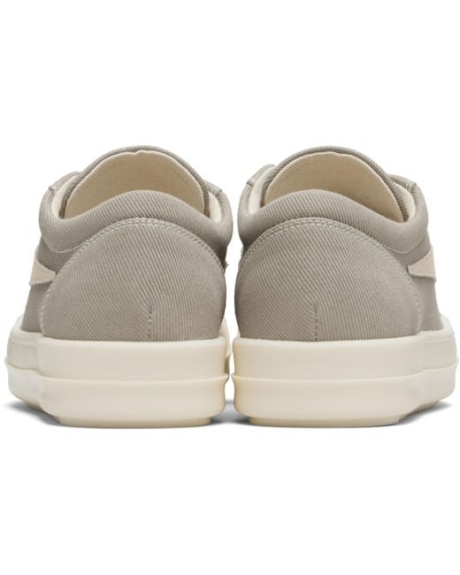 Rick Owens Black Taupe Concordians Laceless Vintage Sneaks Sneakers