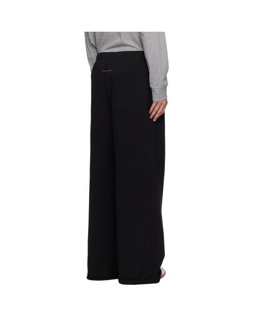 MM6 by Maison Margiela Black Label Patch Sweatpants for men