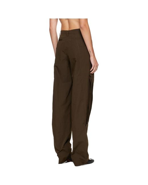 Kiko Kostadinov Brown Khaki Tern Trousers