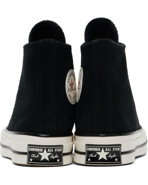 Converse Black Chuck 70 Heritage Color Suede Sneakers