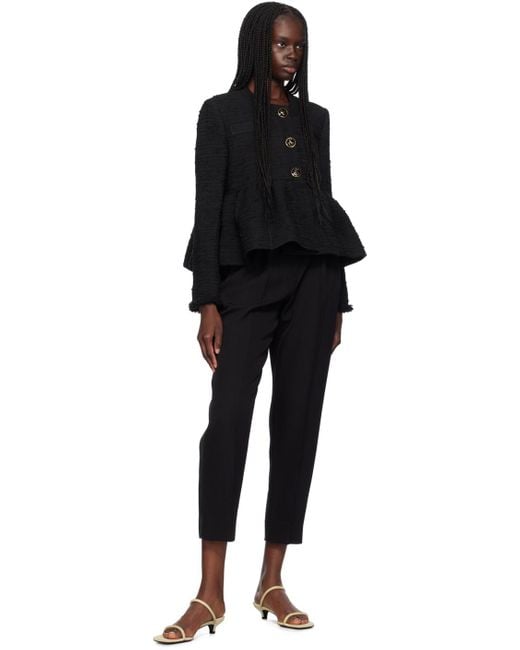 Erdem Black Cropped Trousers