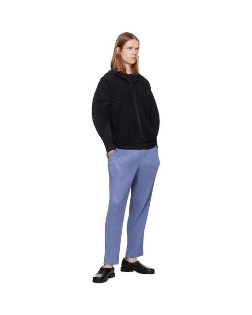 Homme Plissé Issey Miyake Black July Monthly Colors Blouson Hoodie for men