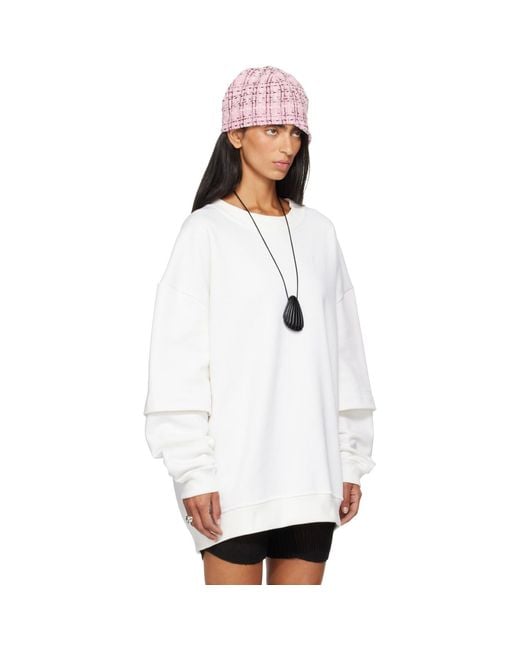 SECONDA White Off- Ssense Exclusive Luna Sweatshirt