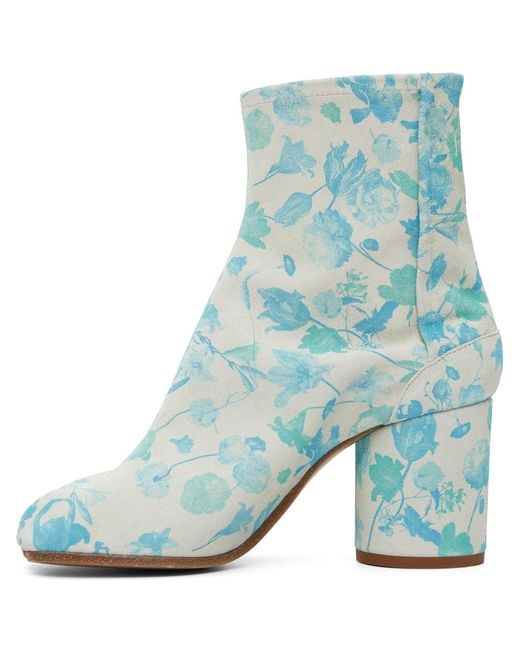 Maison Margiela Blue Tabi Ankle Boots