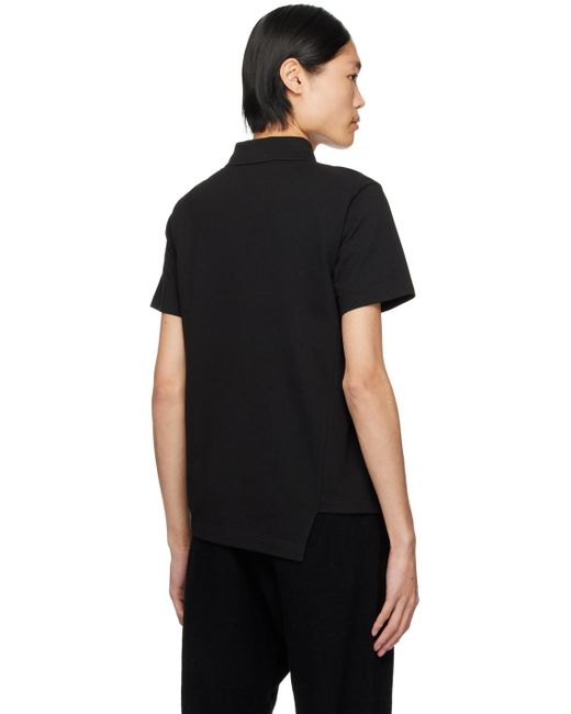 Comme des Garçons Comme Des Garçons Shirt Black Lacoste Edition Polo for men