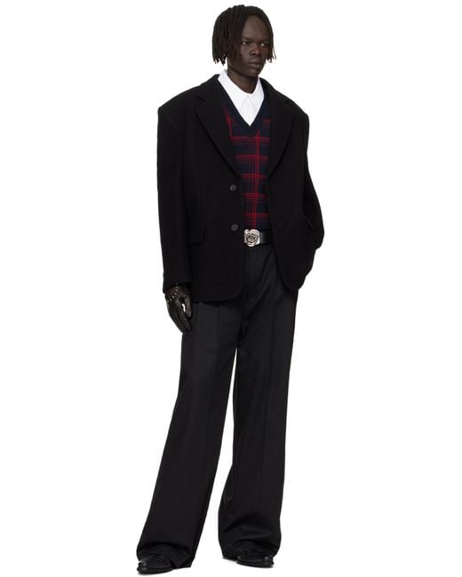 Ernest W. Baker Rose Buckle Belt in Black for Men | Lyst