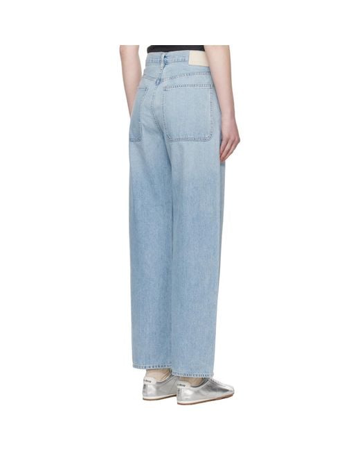 Citizens of Humanity Blue Wide Ayla Cargo Jeans