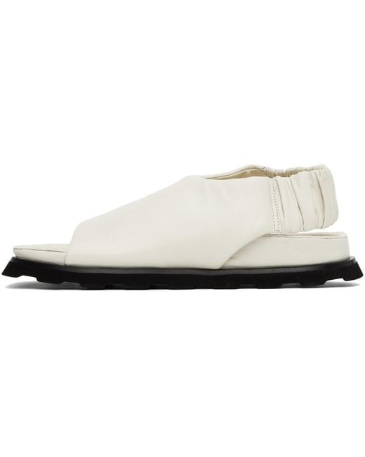 Proenza Schouler Black Off-white Slingback Fuss Sandals
