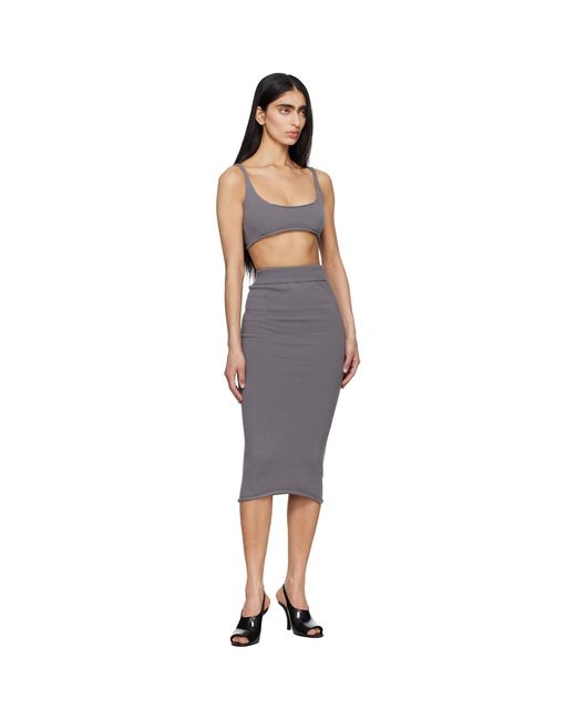 Entire studios Black Raw Knit Bra
