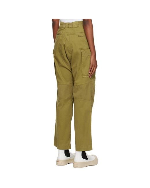 Objects IV Life Green Stamped Cargo Pants