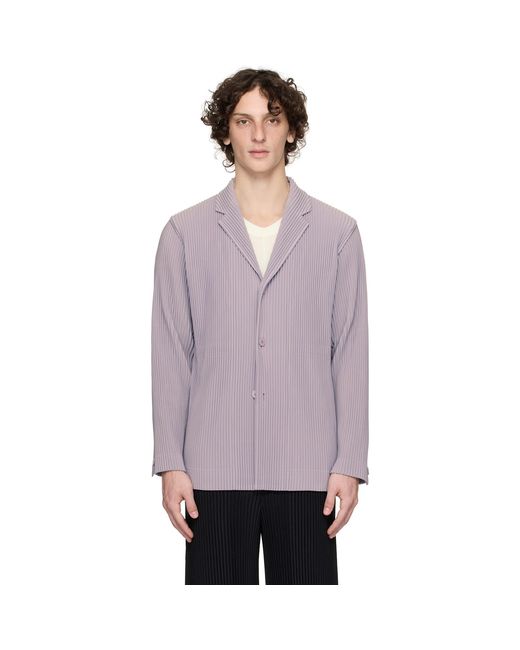 Homme Plissé Issey Miyake Purple Tailored Pleats 2 Blazer for men