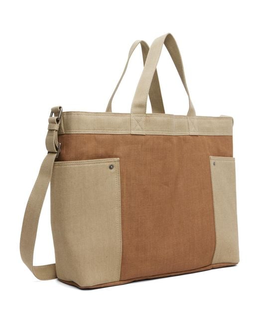 A.P.C. Brown Tan & Jardin Tote