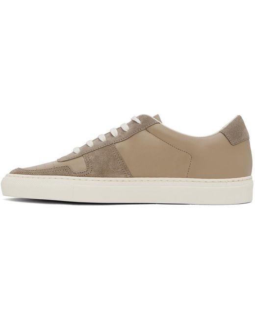 Common Projects Black Taupe Bball Summer Sneakers for men