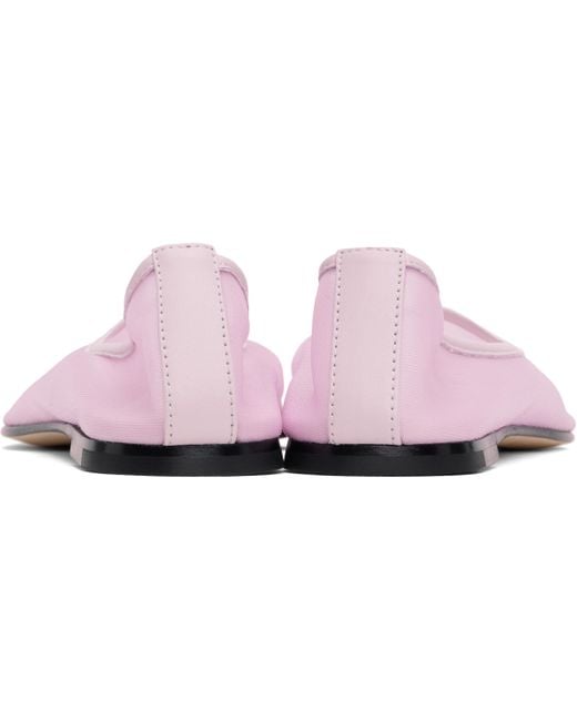 Dear Frances Black Balla Mesh Ballerina Flats